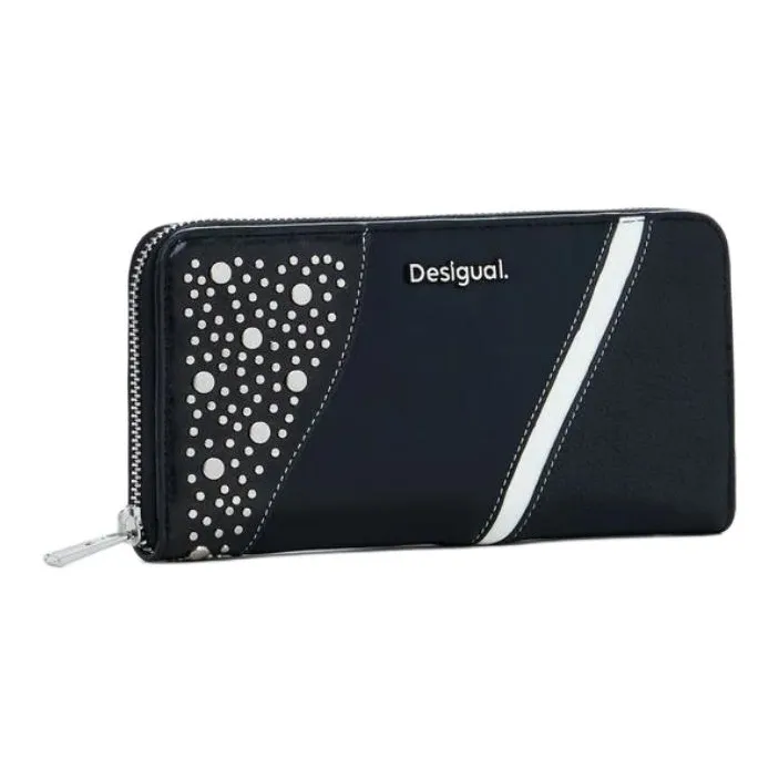 Desigual Polyurethane Wallet Medium Size Women's Black-1