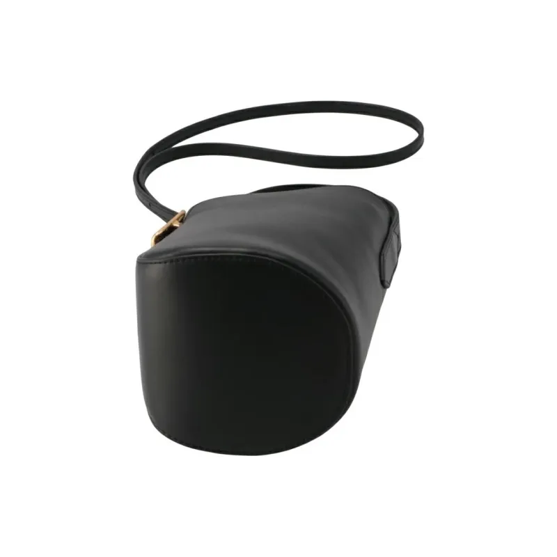J&M Calfskin Handbag Women's Black-1