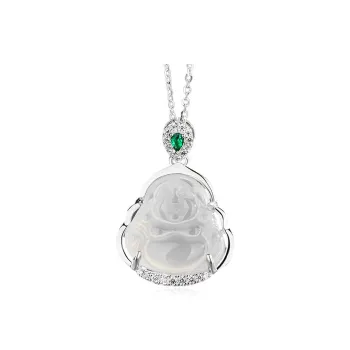 Emerald Chalcedony Necklaces Women's