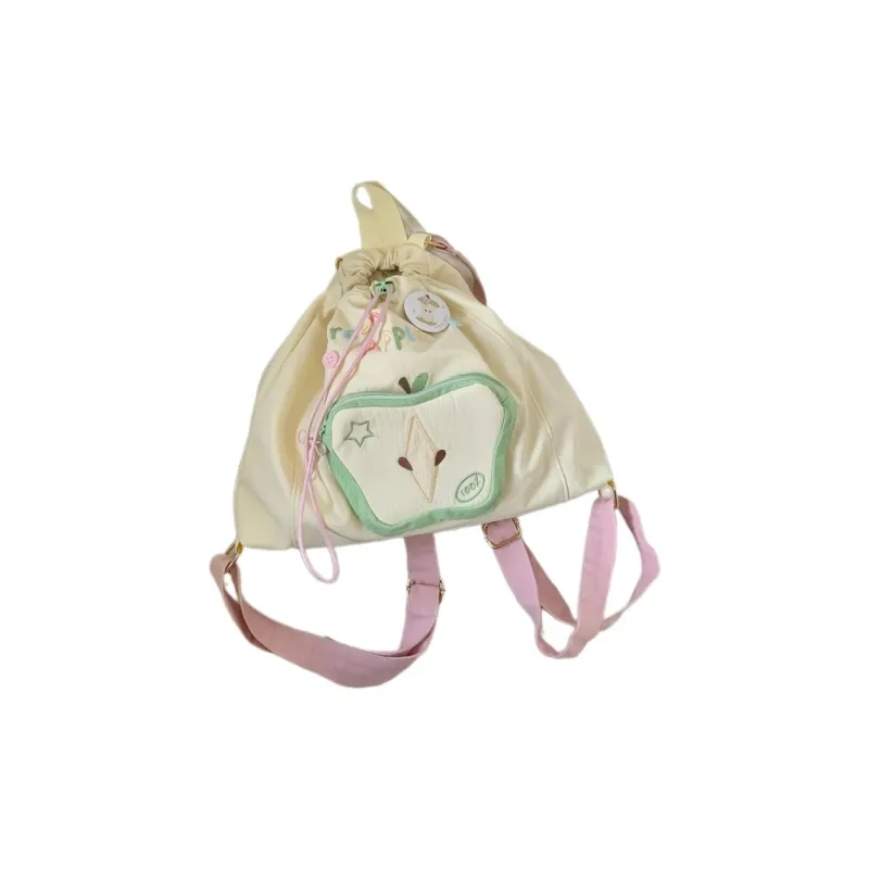 RIZHI STORE Nylon Backpack Regular Unisex Green-3