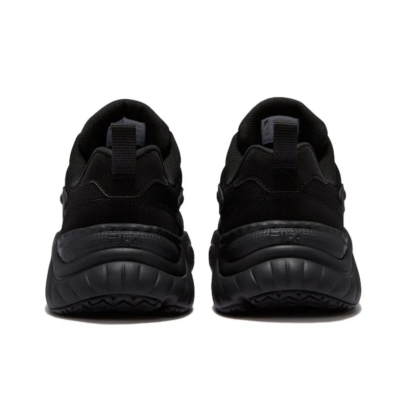 FILA FUSION Conch D Anti Slip Wear Resistant Low Top Casual Shoes Men's Black-3