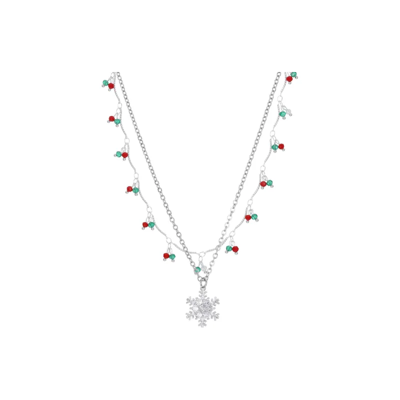 MISS XIA JWY Copper Silver Plated Necklaces Women's-13