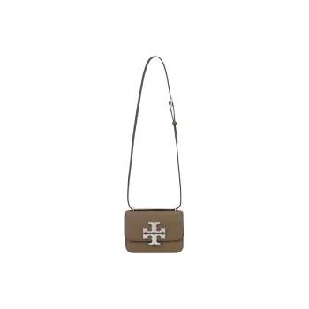 TORY BURCH Eleanor Litchi Grain Leather Envelope Bag Crossbody Bag Shoulder Bag Small Size Women's Mushroom Gray
