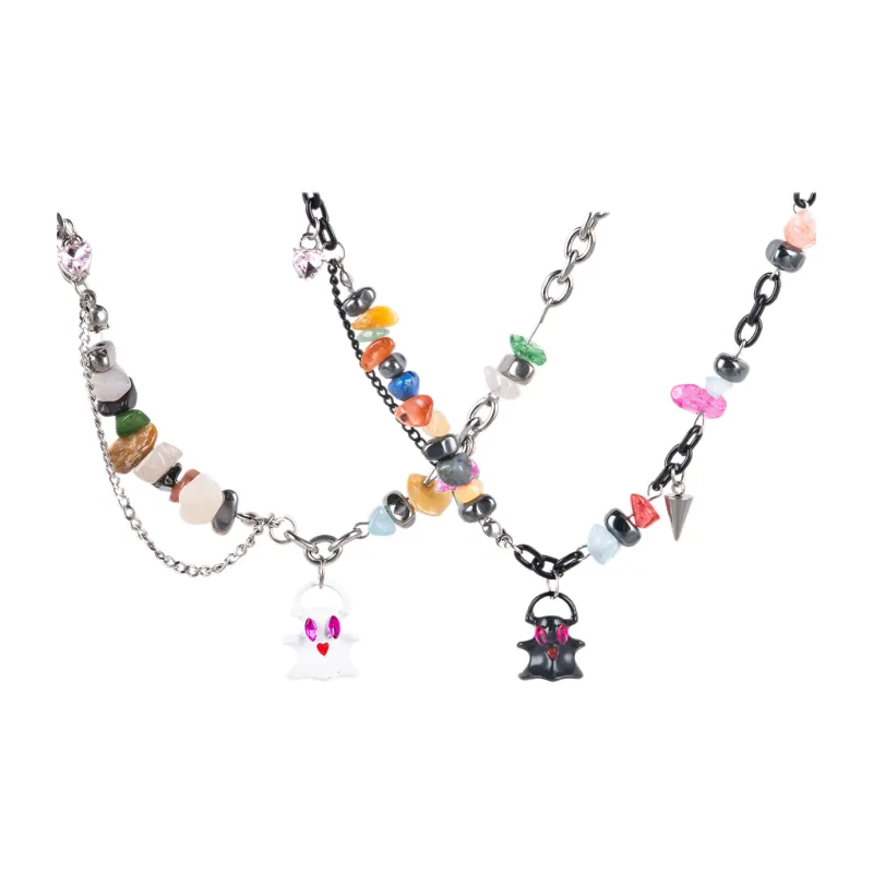 BLESSED BULLET Alloy Necklaces Unisex Multicolor-7