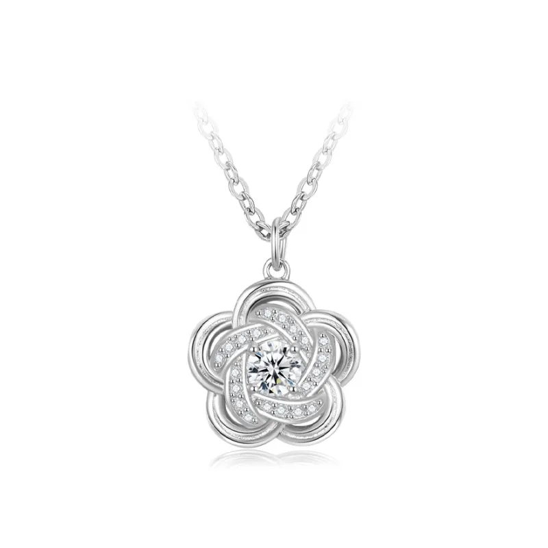 CHIEMOT S925 Silver Collarbone Chain Women's-0
