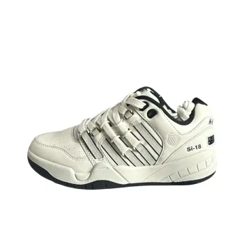 KSWISS Si 18 Anti Slip Wear Resistant Low Top Skateboard Shoes Women's White