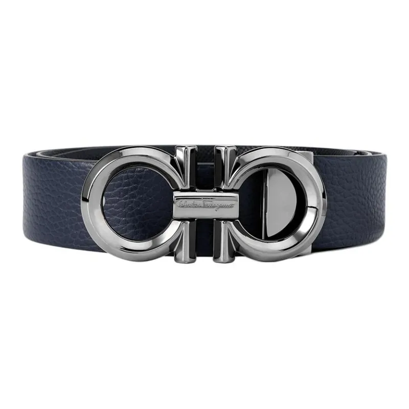 FERRAGAMO Cow Leather Leather Belts Men's Width  3.5cm-1