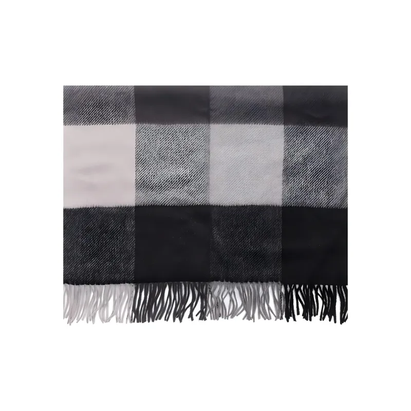 COACH Knit Scarves Men's Black Gray Color-2