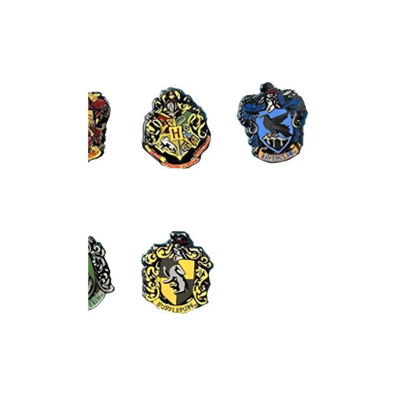 Universal Studios Harry Potter Hogwarts Gryffindor Slytherin School Crest Brooch Badges-2