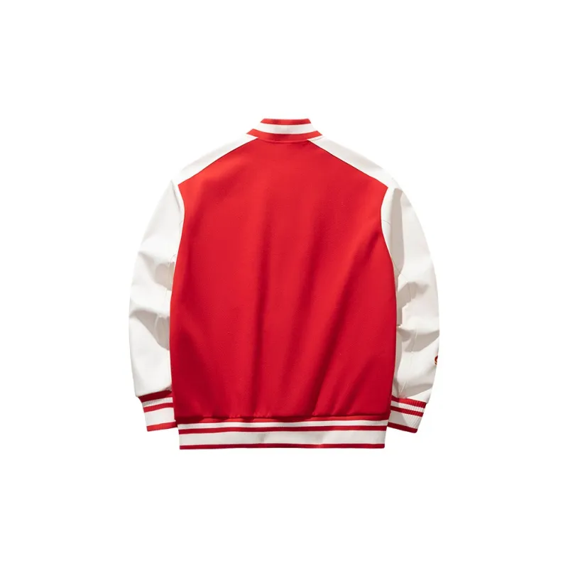 Anta Life Collection Baseball Jacket Men's Rich Red-1