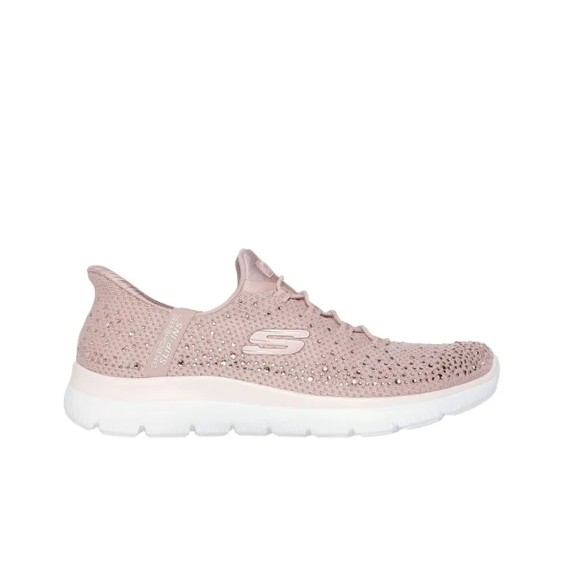 Skechers Slip Ins Anti-Slip Wear-Resistant Low-Top Casual Shoes Women's Pink-1