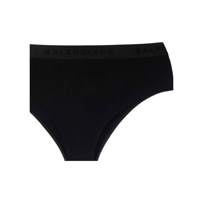 Balenciaga SS23 Underpants Slim Fit Women's 1 Pack Black-4