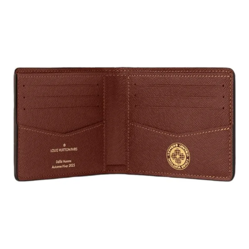 LOUIS VUITTON Coated Canvas Wallet Unisex Multicolor-3