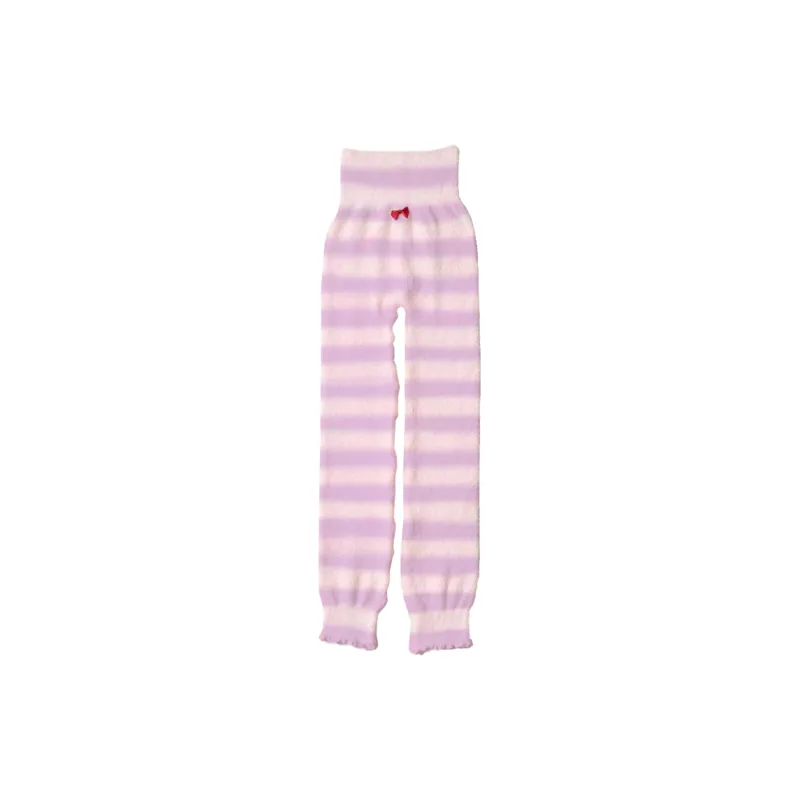 Yalu Thermal Pants Women's Pink White Stripes-3