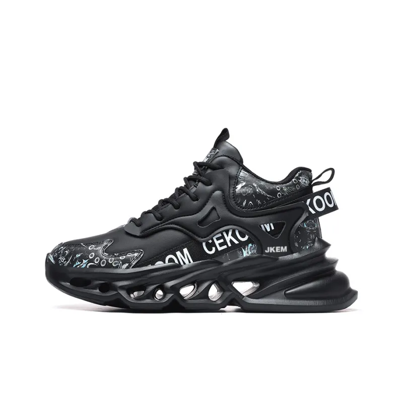 JKEM Anti-Slip And Wear-Resistant Warm High-Top Chunky Sneakers Men's-4