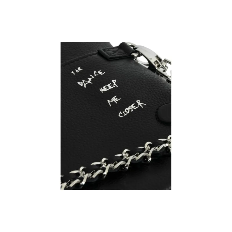 Zadig & Voltaire Cow Leather Clutch Shoulder Bag Women's Black-5