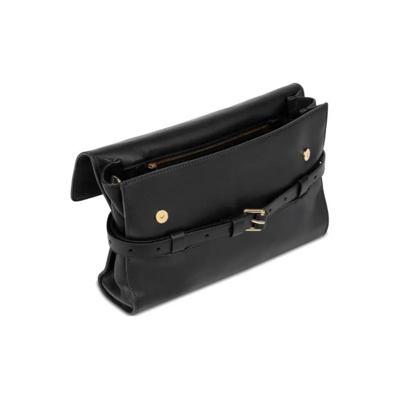MOSCHINO Logo Embossed Shoulder Bag-2