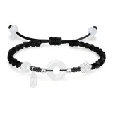 Good Luck Lotus Rope Bracelet[Black]