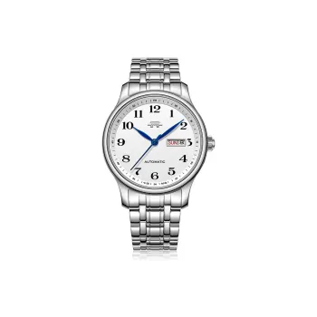 Beijing Premium Automatic Mechanical Movement Stainless Steel Watchband Watch Men's Watches White Dial