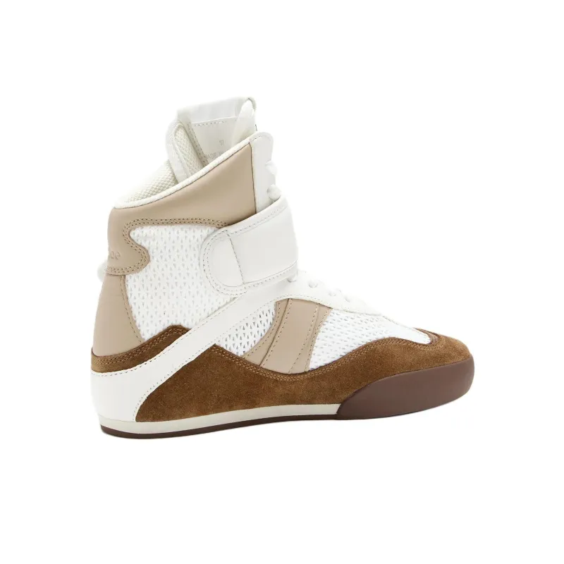 Chloe Kick High Top Skateboard Shoes Women's White-3