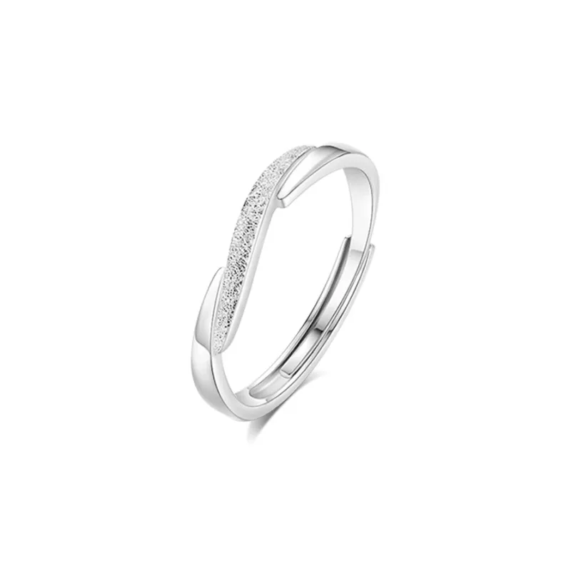 BLANK IN BLANK Sterling Silver Rings Unisex Anniversary Birthday Box-10
