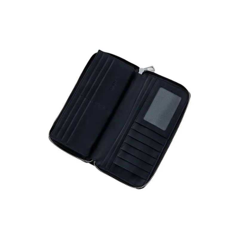 Desigual Polyurethane Wallet Medium Size Women's Black-3