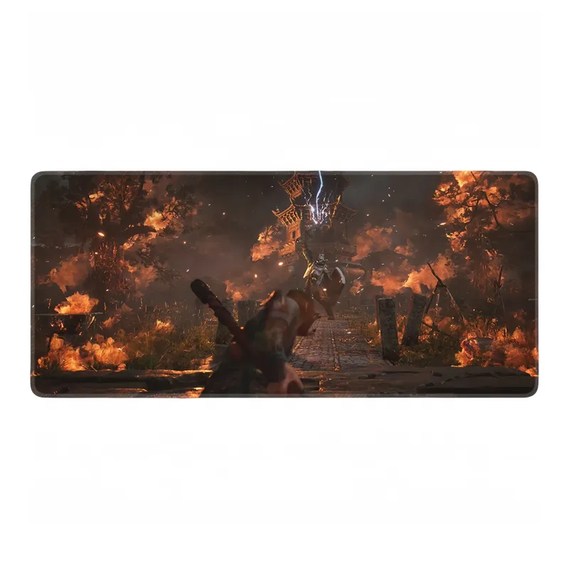 Under Black Myth Guan Yu Extra Large Laptop Stand Dormitory Desktop Esports Gaming Mouse Pads-8