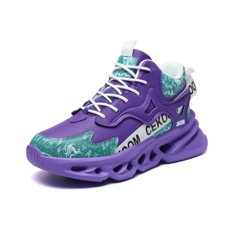 JKEM Anti-Slip And Wear-Resistant Warm High-Top Chunky Sneakers Men's-9
