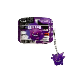 Baohuguang Compatible With AirPods 1/2/3 TPU Cartoon Label Gengar Kirby High Quality Fully Enclosed Headphone Cases