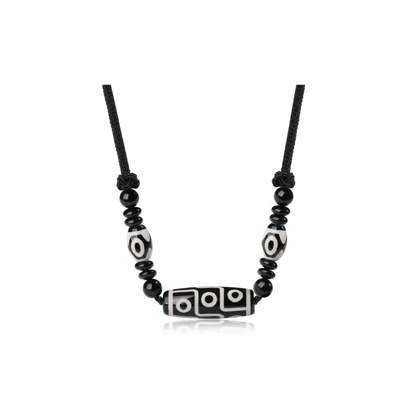 PUTUOSHANWENCHUANG Agate Necklaces Unisex-3