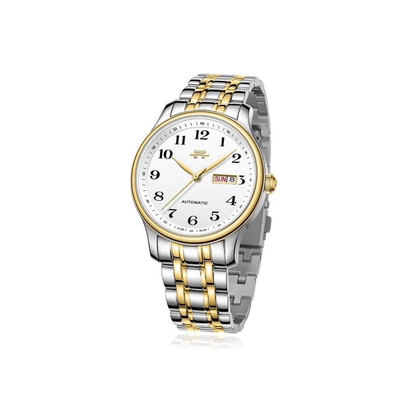Beijing Premium Automatic Mechanical Movement Stainless Steel Watchband Watch Men's Watches White Dial-6