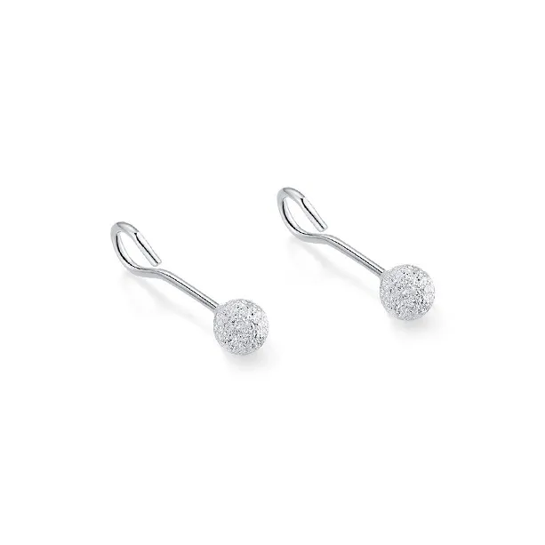 D.K.X 999 Fine Silver Stud Earrings Women's-0