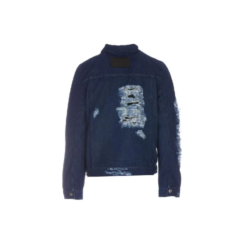 JW Anderson Distressed Button Up Denim Jacket-1