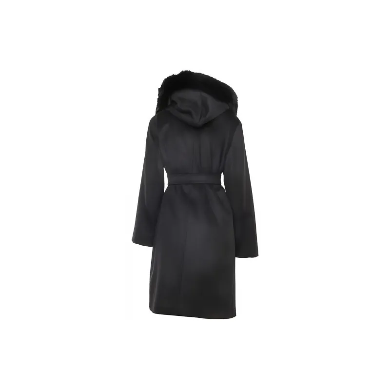 MaxMara Studio Belted Long Sleeved Coat-1