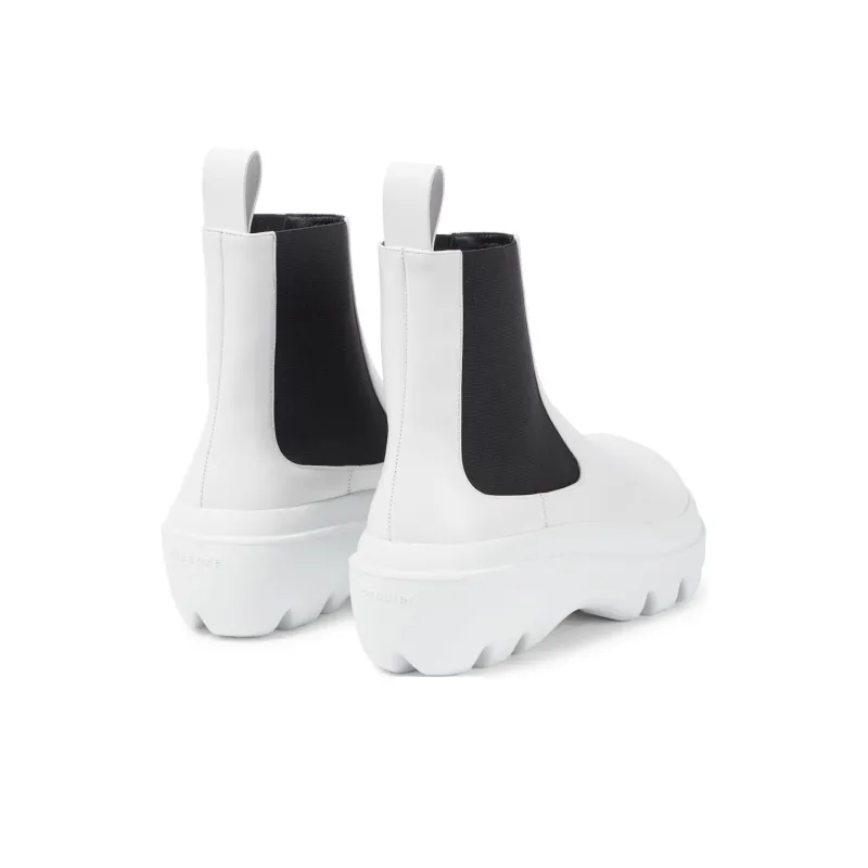 PROENZA SCHOULER Storm Short Chelsea Boots Women's White-4