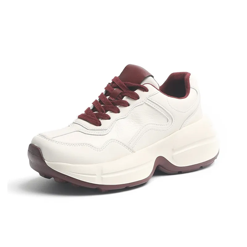 O.L Anti Slip Wear Resistant Low Top Chunky Sneakers Women's-0