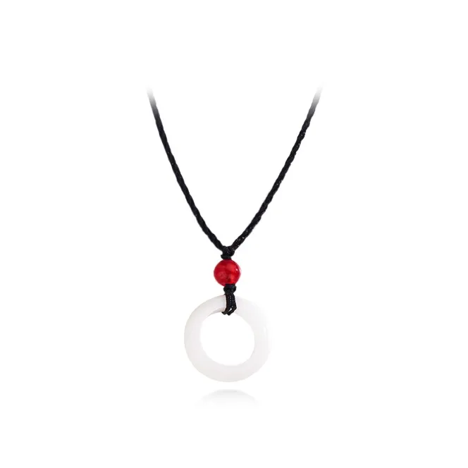 ROGA White Jade Bodhi Necklaces Unisex-0
