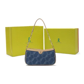 ROBERTA DI CAMERINO Denim Fabric Handbag Shoulder Bag Regular Women's Denim Blue