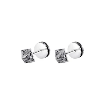QIANFANGDAHUANGYE Alloy S925 Silver Stud Earrings Men's