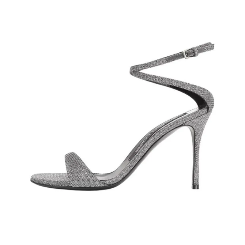SERGIO ROSSI Godiva Strap Sandals Women's Silver-0