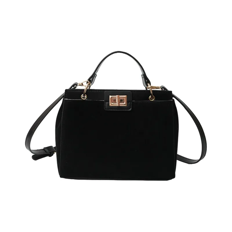 Yalu Flannelette Material Handbag, Crossbody Bag Regular Women's Brown/Burgundy/Coffee/Black-12