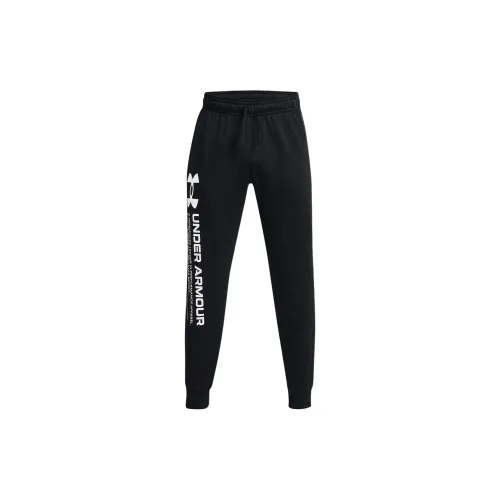 Under Armour Rival Fleece Knitted Sports Pants Men's Black