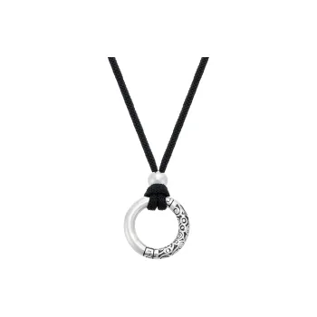 ENFANTIN Titanium Steel Jade Thread Necklaces Unisex