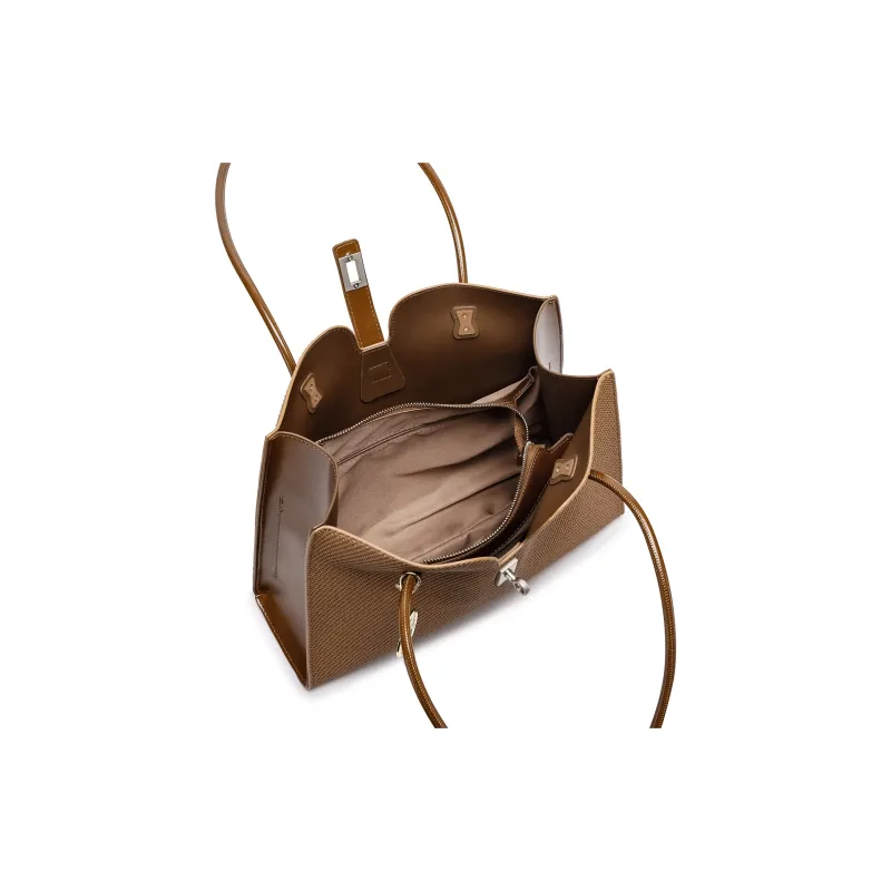 FAIRWHALE PU Shoulder Bag Regular Women's Tan-5