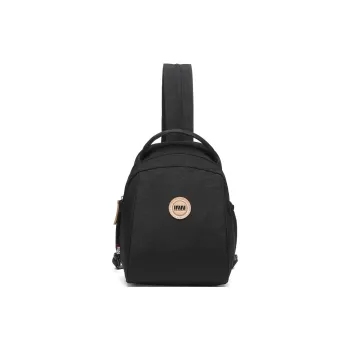 SEPTWOLVES Fabric Sling Bag Medium Size Women's Black