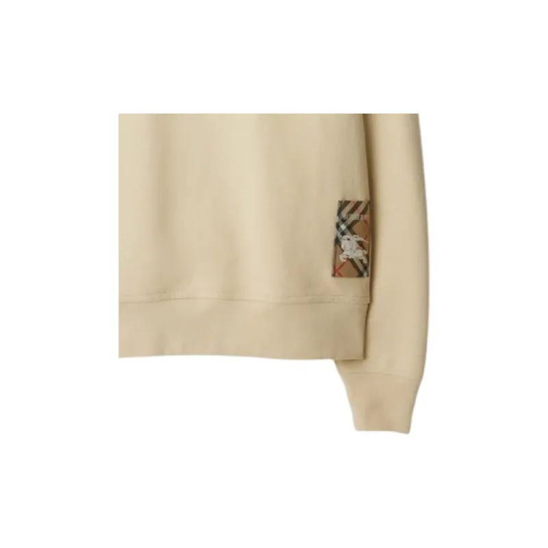 Burberry Checked Patch Crewneck Sweatshirt-5
