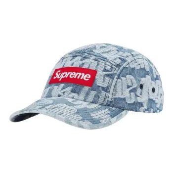 Supreme Fat Tip Jacquard Denim Camp Cap