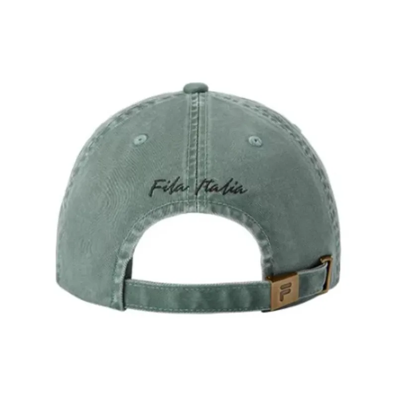 FILA FUSION Cotton Baseball Caps Unisex Fissure Fern Green-2