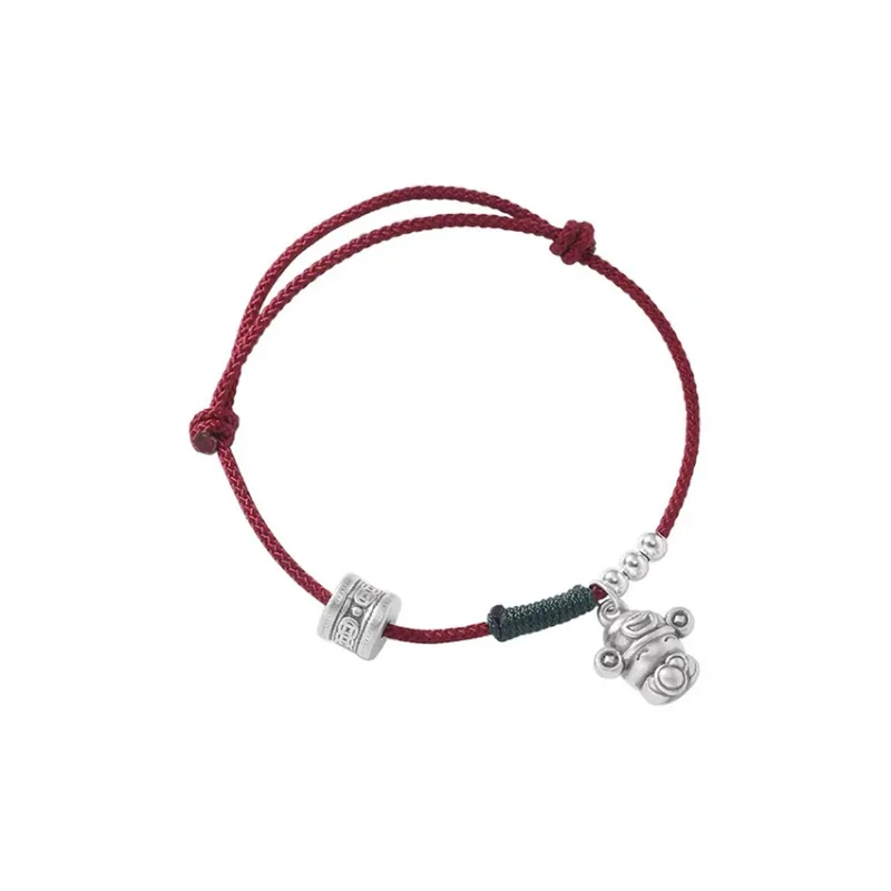 Heart Grass 999 Fine Silver Bracelets Women's-0