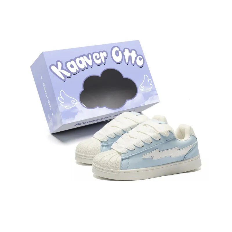 KAAVER OTTO Wear-Resistant Lightweight Breathable Support Height Increasing Low-Top Skateboard Shoes Unisex Box-6